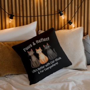 Paws & Reflect Schattige Katten Kussen