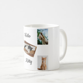 Paws & Relax: Adorable Zwarte en Witte Kat Koffie Koffiemok