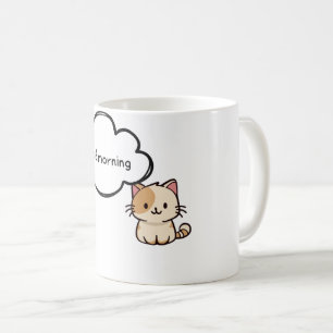 Paws & Relax: Adorable Zwarte en Witte Kat Koffie Koffiemok