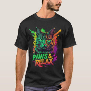 Paws & Relax Cat T-shirt