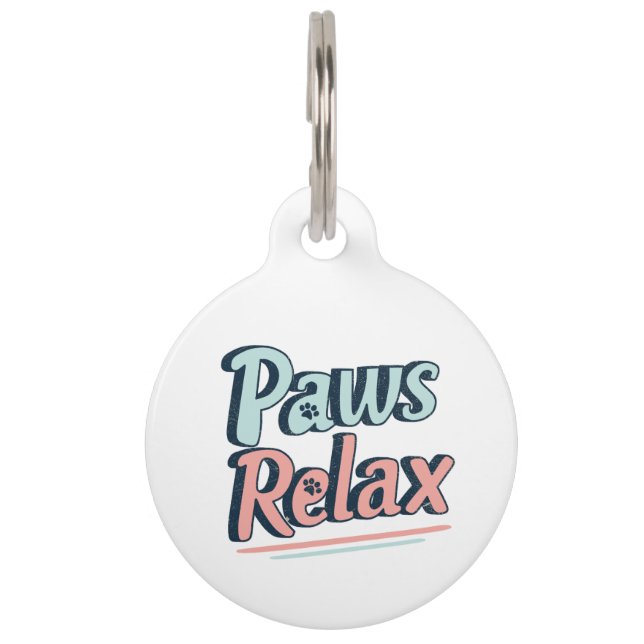Paws Relax Huisdierpenning (Voorkant)