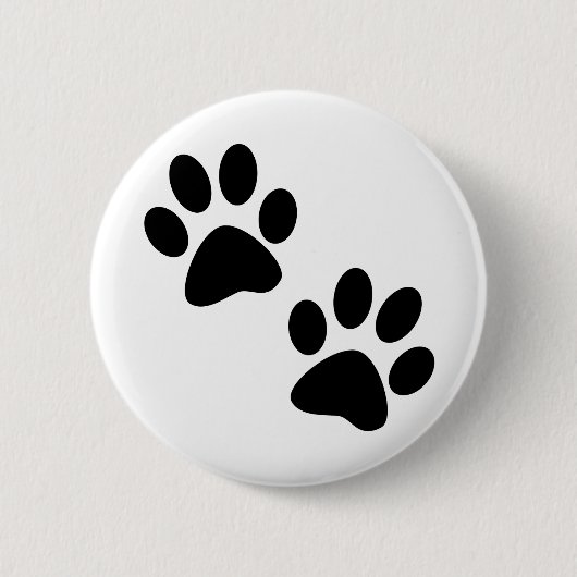Paws Ronde Button 5,7 Cm (Voorkant)