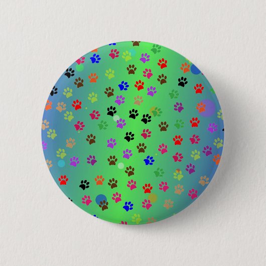 Paws Ronde Button 5,7 Cm (Voorkant)