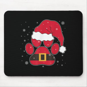 Paws Santa Hat Hond Kat Poot Kerst Huisdier Liefhe Muismat
