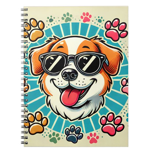 Paws & Shades Spiral Notitieboek (Voorkant)