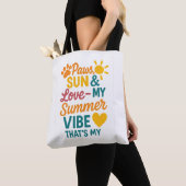 Paws, Sun & Love – Summer Vibes for Pet Lovers Tote Bag (Dichtbij)