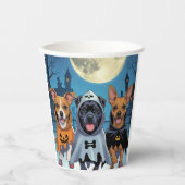 Paws & Swagger Halloween Papieren Bekers (Voorkant)