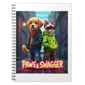 Paws & Swagger™ Mooie huisdier geïnspireerd - stij Notitieboek (Voorkant)