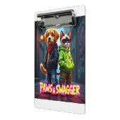 Paws & Swagger™ Schattige door huisdieren geïnspir Mini Klembord (Angled2)