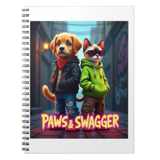 Paws & Swagger™ Schattige Pet-Inspired – Stijl Notitieboek