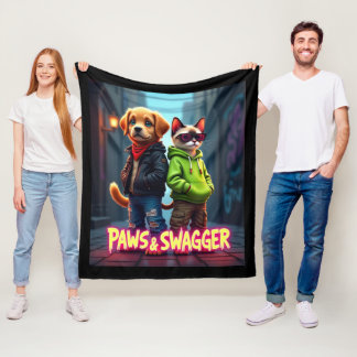Paws & Swagger™ Stijlvolle huisdierenkleding babyd Fleece Deken