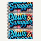 Paws & Swagger Trendy Spiral Notitieboek (Voorkant)
