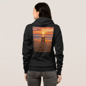 Paws to Boots Zonsondergang Hoodie (Achterkant volledig)
