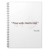 Paws Touch, Hearts Feel Notebook Notitieboek (Voorkant)