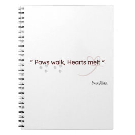 Paws Touch, Hearts Feel Notebook Notitieboek