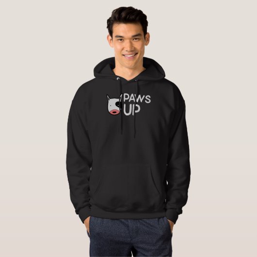 Paws Up Pitbull Hoodie (Voorkant volledig)