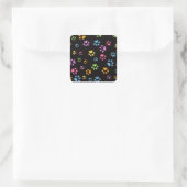 Paws Vierkante Sticker (Tas)
