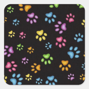 Paws Vierkante Sticker