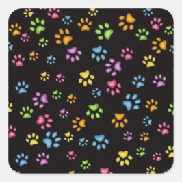 Paws Vierkante Sticker