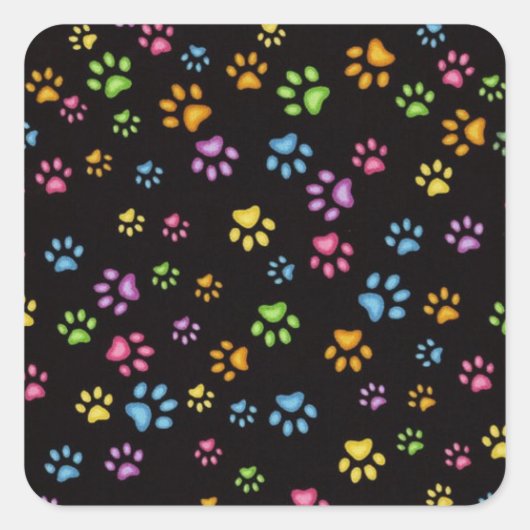 Paws Vierkante Sticker (Voorkant)