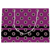 Paws-voor-Giving Gift Bag (Mocha/Plum) Groot Cadeauzakje (Voorkant)