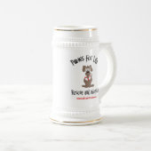 Paws voor Life stein Bierpul (Voorkant rechts)