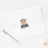 Paws Voor Mensen Grappige Hondenliefhebber Pet Quo Ronde Sticker (Envelop)