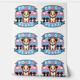 Paws voor mensen Schattige Hondenliefhebber digita Behang