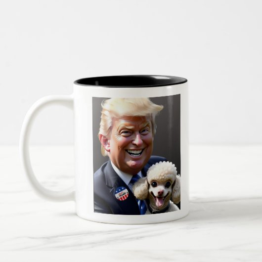 Paws voor Trump MAGA & Dog Coffee Mok "Trump 2024" (Links)