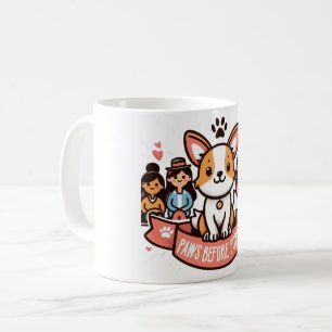 Paws Voordat Mensen Mok Funny Dog Lover Coffee Cup