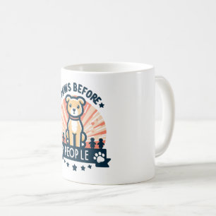 Paws Voordat Mensen Schattige Grappige Hondenliefh Koffiemok