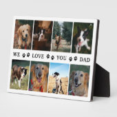 Paws We houden van je vader Foto Collage Fotoplaat (Zijkant)