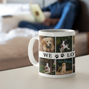 Paws We houden van je vader Foto Collage Koffiemok