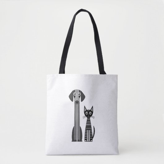 Paws & Whiskers Tote Bag (Voorkant)