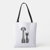 Paws & Whiskers Tote Bag (Achterkant)