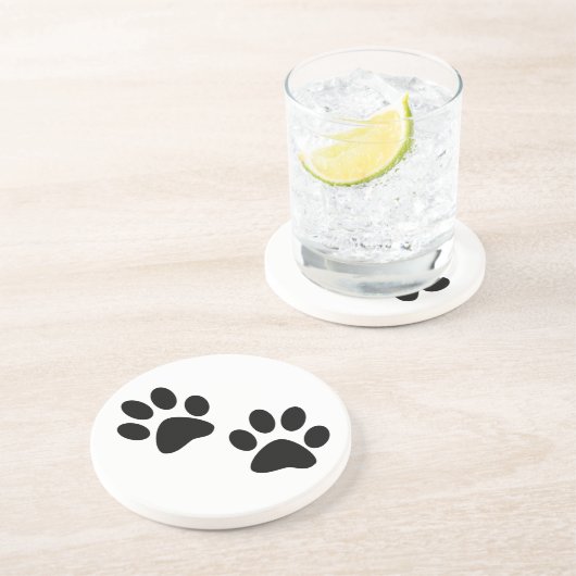 Paws Zandsteen Onderzetter (Zijkant)