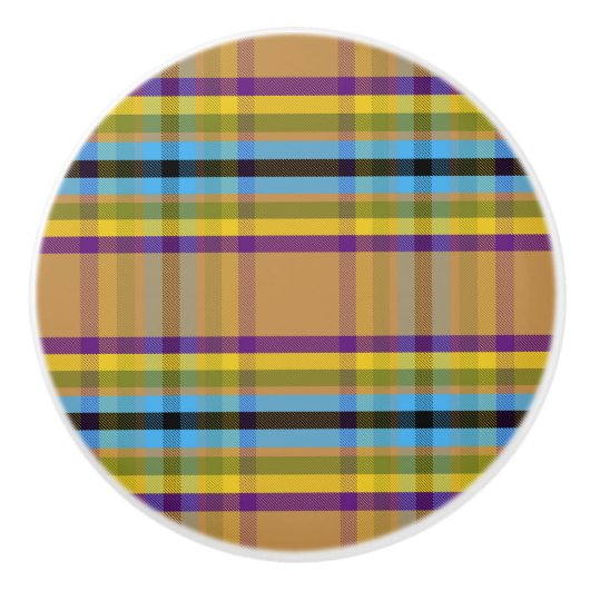 Pawsable Plaid WDCM Keramische Knop (Voorkant)