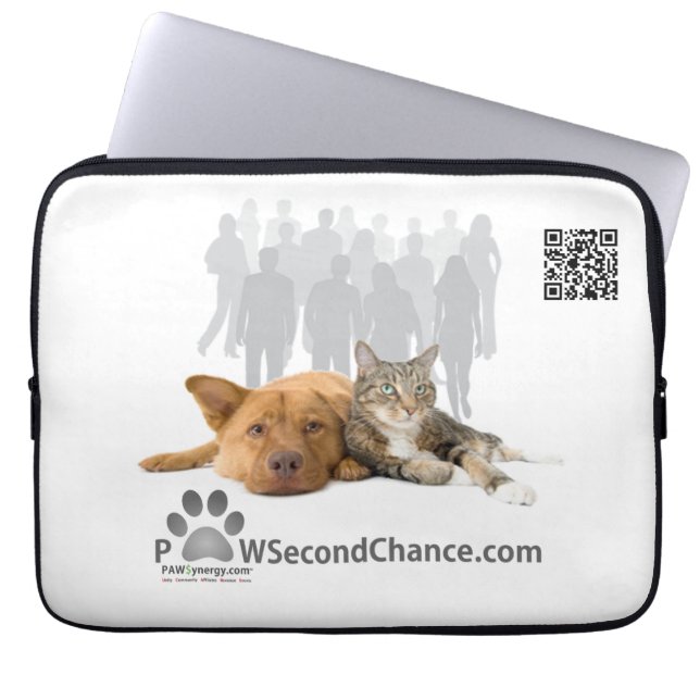 PAWSecondChance - laptophoes van 13 inch Laptop Sleeve (Voorkant)