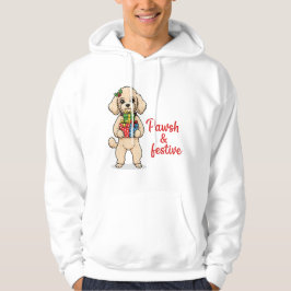 Pawsh and Festive Dog Hoodie, Fancy Christmas Dog  Hoodie