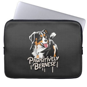 Pawsitief Berner Graffiti - Berner Hondenliefhebbe Laptop Sleeve