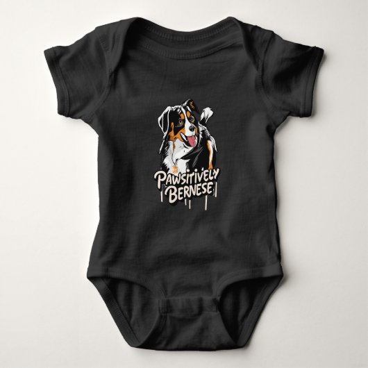 Pawsitief Berner Graffiti - Berner Hondenliefhebbe Romper (Voorkant)