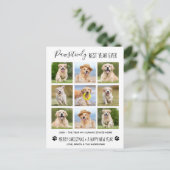 Pawsitief beste jaar voor honden Foto Collage H Briefkaart (Staand voorkant)