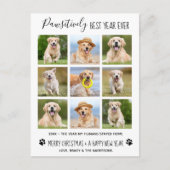 Pawsitief beste jaar voor honden Foto Collage H Briefkaart (Voorkant)