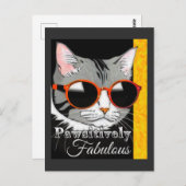 Pawsitief fantastische kat briefkaart (Voorkant / Achterkant)