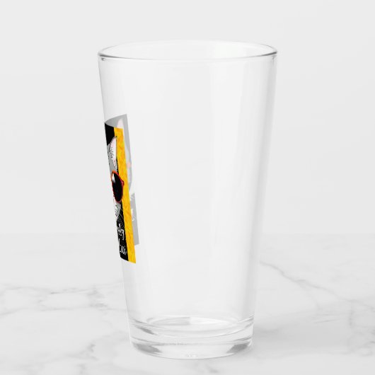 Pawsitief fantastische kat glas (Links)