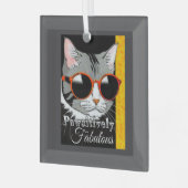 Pawsitief fantastische kat glas ornament (Voorkant links)