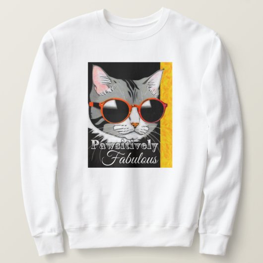 Pawsitief fantastische kat trui (Design voorkant)