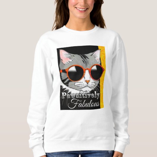 Pawsitief fantastische kat trui (Voorkant)