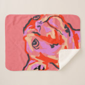 Pawsitief gepatcht sherpa deken (Voorkant (horizontaal))