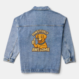 Pawsitief Geweldige Hondenliefhebber T-shirt – Sch Denim Jacket
